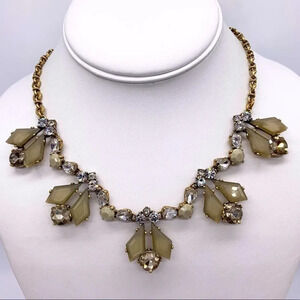 J. Crew Tan Jeweled Necklace